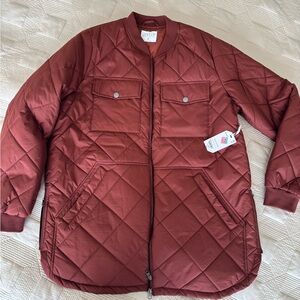 STYLUS Cherry Mahogany Quilted Jacket